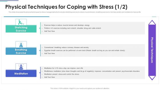 Employee Stress Management Methods Physical Techniques For Coping With Stress Microsoft PDF