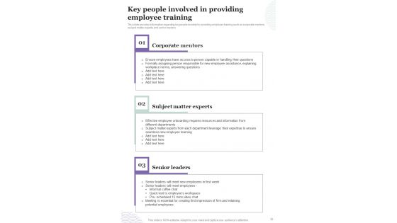 Employee Training Playbook Template