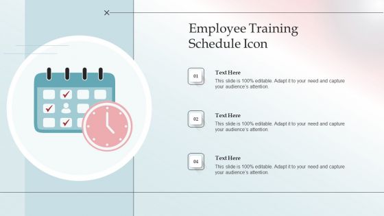Employee Training Schedule Icon Sample PDF