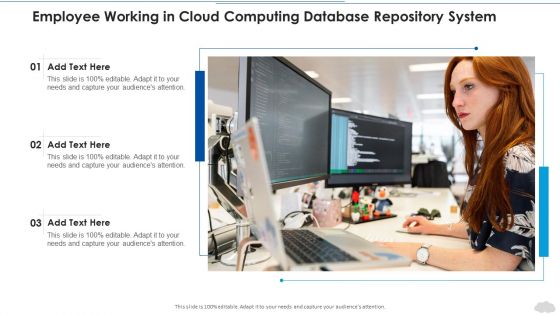 Employee Working In Cloud Computing Database Repository System Information PDF
