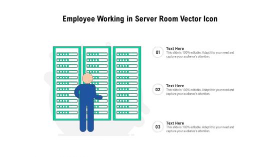Employee Working In Server Room Vector Icon Ppt PowerPoint Presentation File Microsoft PDF
