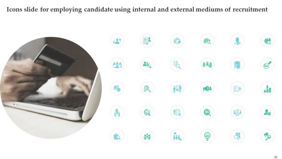 Employing Candidate Using Internal And External Mediums Of Recruitment Ppt PowerPoint Presentation Complete Deck With Slides
