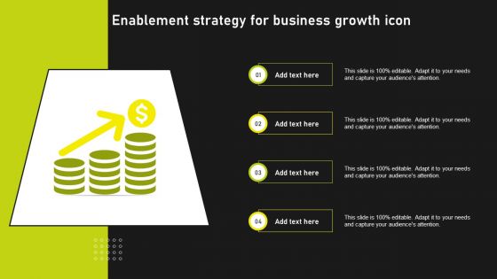 Enablement Strategy For Business Growth Icon Structure PDF Enablement Strategy For Business Growth Icon Structure PDF