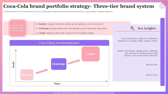 Enabling Brand Portfolio Coca Cola Brand Portfolio Strategy Three Tier Brand System Themes PDF
