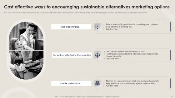 Encouraging Sustainable Alternatives Ppt PowerPoint Presentation Complete With Slides