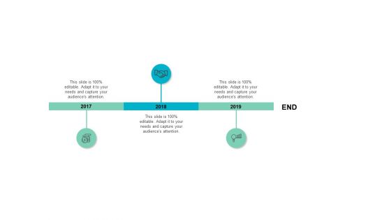 End Timeline Three Years Ppt PowerPoint Presentation Styles Mockup