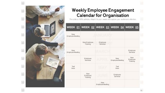 Engagement Calendar For Employee Activities Team Management Ppt PowerPoint Presentation Complete Deck