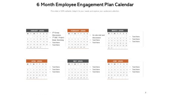 Engagement Calendar For Employee Activities Team Management Ppt PowerPoint Presentation Complete Deck