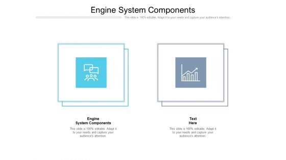 Engine System Components Ppt PowerPoint Presentation Styles Ideas Cpb Pdf
