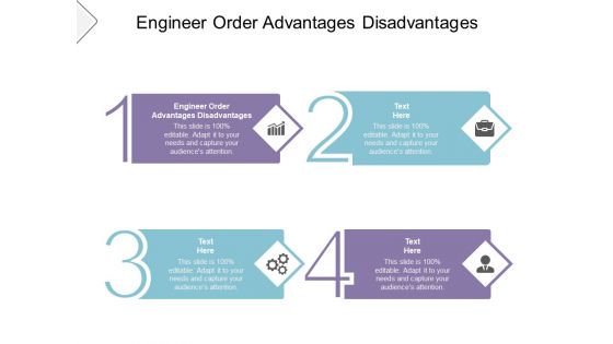 Engineer Order Advantages Disadvantages Ppt PowerPoint Presentation Icon Show Cpb Pdf