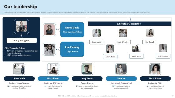 Engineering Services Company Report Ppt PowerPoint Presentation Complete Deck With Slides