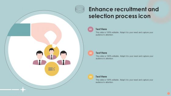 Enhance Recruitment And Selection Process Icon Elements PDF Enhance Recruitment And Selection Process Icon Elements PDF
