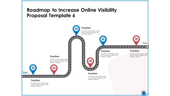 Enhancing Digital Presence Proposal Template Roadmap To Increase Online Visibility Proposal Template 6 Brochure PDF