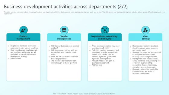 Enhancing Sales Through Effective Business Development Planning Procedure Business Development Portrait PDF