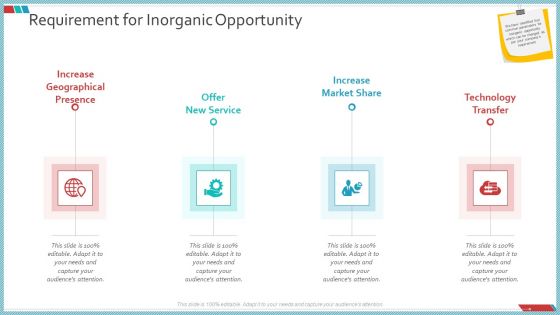 Enterprise Action Plan For Growth Requirement For Inorganic Opportunity Clipart PDF
