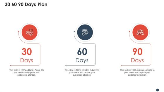 Enterprise Application Software Company 30 60 90 Days Plan Portrait PDF