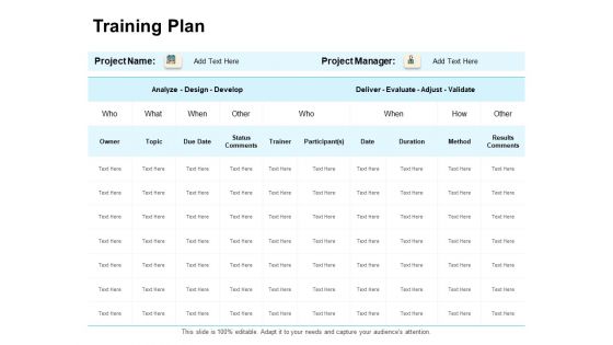 Enterprise Capability Management Training Plan Ppt Summary Examples PDF