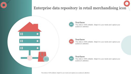 Enterprise Data Repository In Retail Merchandising Icon Microsoft PDF