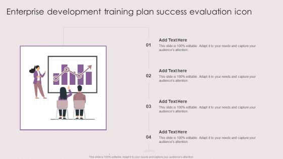 Enterprise Development Training Plan Success Evaluation Icon Icons PDF