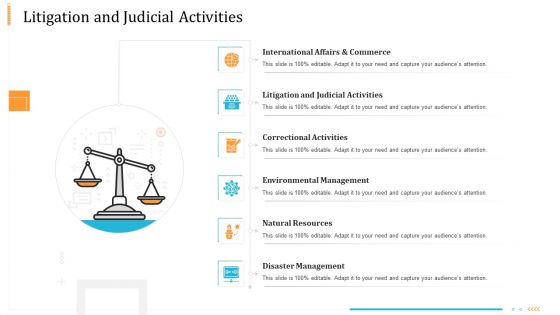 Enterprise Examination And Inspection Litigation And Judicial Activities Ppt Layouts Graphic Images PDF