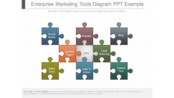 Enterprise Marketing Tools Diagram Ppt Example