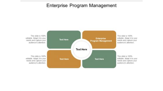 Enterprise Program Management Ppt PowerPoint Presentation Portfolio Infographics Cpb