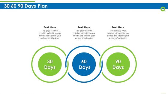 Enterprise Recruitment Industries Investor Fund Raising 30 60 90 Days Plan Graphics PDF