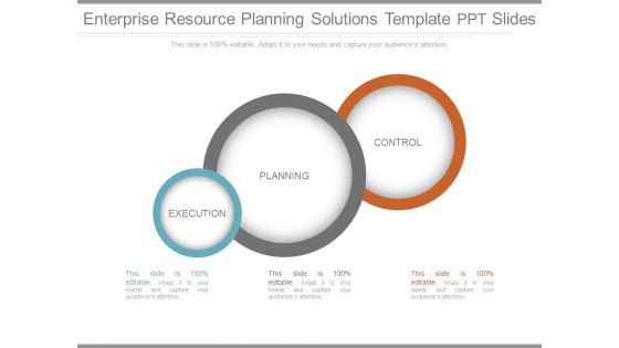 Enterprise Resource Planning Solutions Template Ppt Slides