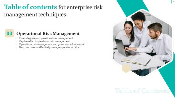 Enterprise Risk Management Techniques Ppt PowerPoint Presentation Complete Deck With Slides