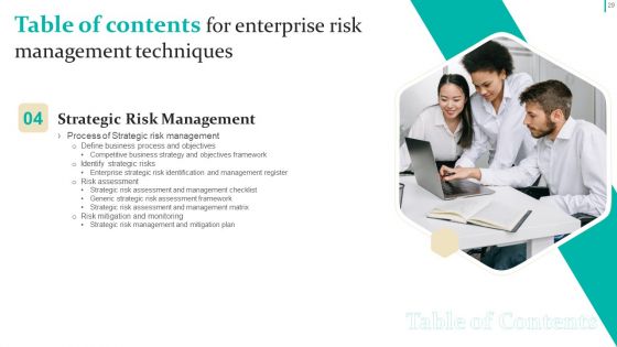 Enterprise Risk Management Techniques Ppt PowerPoint Presentation Complete Deck With Slides