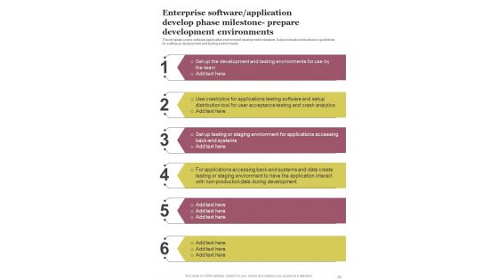 Enterprise Software Development Playbook Template