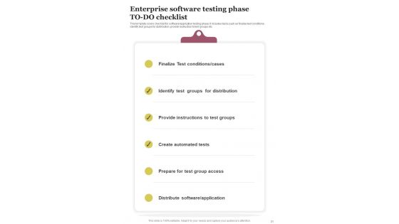 Enterprise Software Development Playbook Template