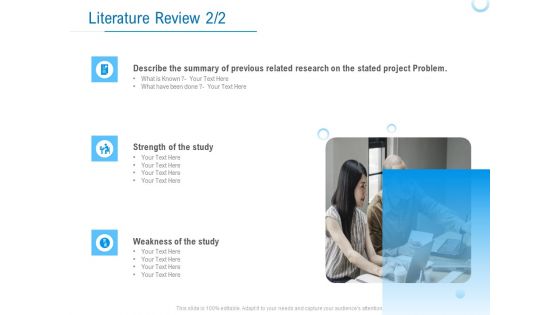 Enterprise Thesis Literature Review Ppt Summary Guide PDF
