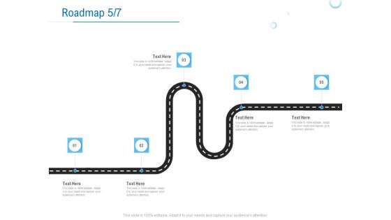 Enterprise Thesis Roadmap Five Stage Process Ppt Gallery Deck PDF