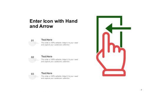 Entrance Arrow Security Showing Ppt PowerPoint Presentation Complete Deck