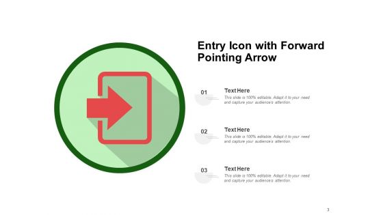Entrance Arrow Security Showing Ppt PowerPoint Presentation Complete Deck