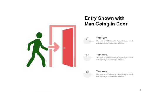 Entrance Arrow Security Showing Ppt PowerPoint Presentation Complete Deck