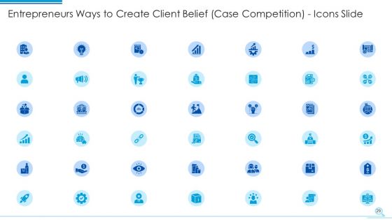 Entrepreneurs Ways To Create Client Belief Case Competition Download PDF Diagrams PDF