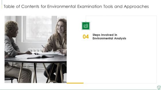 Environmental Examination Tools And Approaches Ppt PowerPoint Presentation Complete With Slides