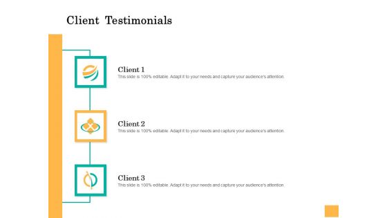 Equity Capital Funding Client Testimonials Ppt Background PDF
