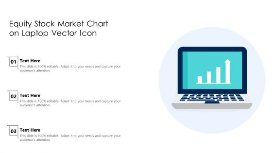 Equity Stock Market Chart On Laptop Vector Icon Ppt PowerPoint Presentation Model Portrait PDF