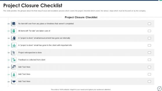 Escalation Steps For Projects Ppt PowerPoint Presentation Complete Deck With Slides