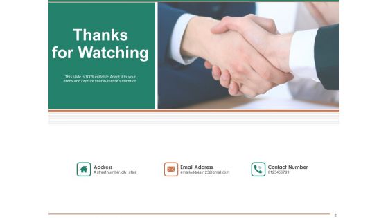 Escape Plan Venture Capitalist Thanks For Watching Ppt Styles Show PDF