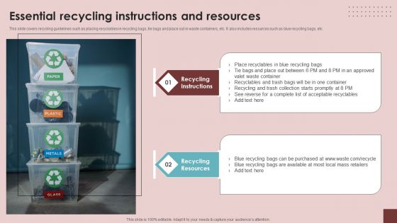 Essential Recycling Instructions And Resources Brochure PDF Essential Recycling Instructions And Resources Brochure PDF