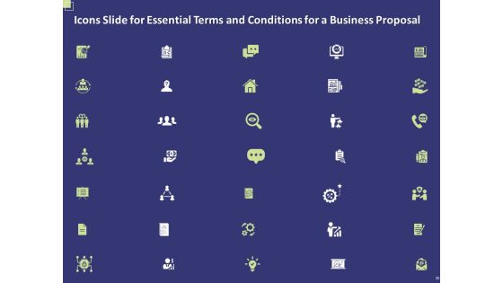 Essential Terms And Conditions For A Business Proposal Ppt PowerPoint Presentation Complete Deck With Slides