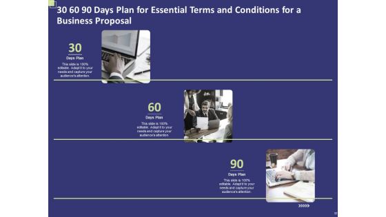 Essential Terms And Conditions For A Business Proposal Ppt PowerPoint Presentation Complete Deck With Slides