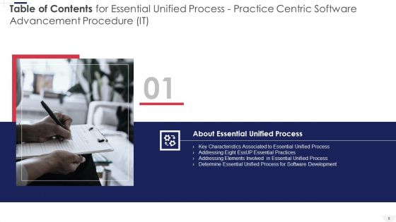 Essential Unified Process Practice Centric Software Advancement Procedure IT Ppt PowerPoint Presentation Complete Deck With Slides