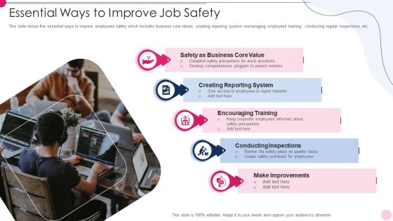 Essential Ways To Improve Job Safety Portrait PDF