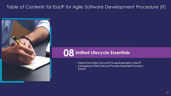 Essup For Agile Software Development Procedure IT Ppt PowerPoint Presentation Complete Deck