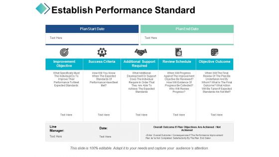 Establish Performance Standard Ppt PowerPoint Presentation Show Graphics Template